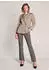 Madeleine Karierter Blazer im Brit-Chic-Stil Regular Fit (40242253) taupe melange