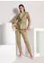 Madeleine Jerseyblazer Eleganter Einreiher mit Reverskragen (57401041) caramel/schwarz