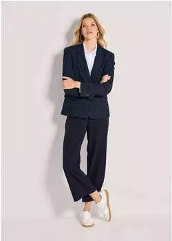 Madeleine Tweed-Blazer mit Glanzeffekt (72564523) marine/azurblau