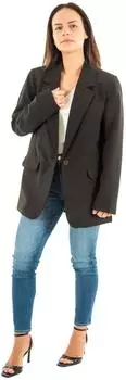 Only ONLLANA-BERRY L/S REG BLAZER TLR CS Longblazer Regular Fit (76053156) schwarz