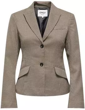 Only Solid Blazer (10213269) amphora checks:slate schwarz/schwarz
