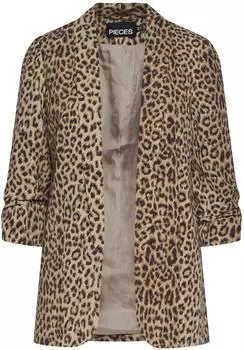 Pieces PCBOSELLA Blazer Print (17126850) natural/aop leopard