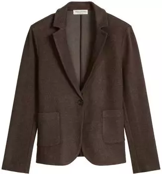Marc O'Polo Jerseyblazer in Woll-Optik (96303709) stone brown melange