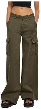Urban Classics Twill High Waist Cargo Pants (TB6040) grün