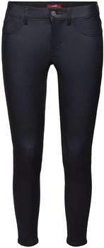 Esprit Beschichtete Hose mit schmalem Bein und mittlerer Bundhöhe (093EE1B328) navy