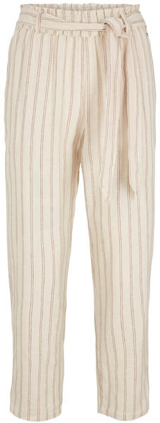 Tom Tailor Denim Stoffhose mit Leinen beige brown stripe (1031453)
