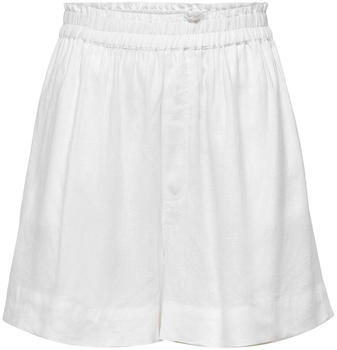 Only Tokyo Linen Blend High Waist Shorts (15259587) bright white