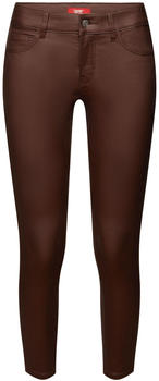 Esprit Beschichtete Hose mit schmalem Bein und mittlerer Bundhöhe (093EE1B328) brown