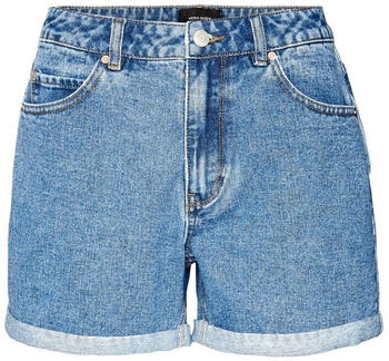 Vero Moda Zuri Loose Fit Mix High Waist Shorts (10279493) medium blue denim