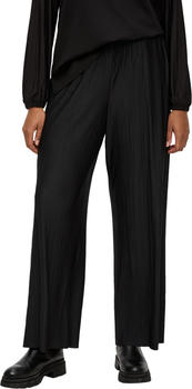S.Oliver Weite Hose mit Plissee-Falten (2139145) schwarz