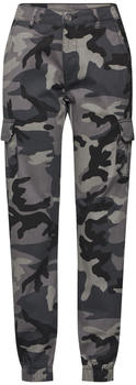 Urban Classics Ladies High Waist Camo Cargo Pants dark camo