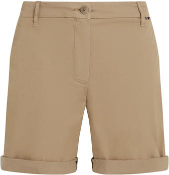 Tommy Hilfiger Garment Dyed Turn-Up Mom Chino Shorts (WW0WW42457) beige