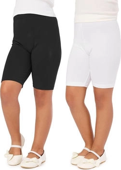 Merry Style Kurze Leggings aus Viskose MS10-132 schwarz weiß
