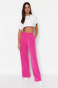 Trendyol Gerade Hose Pants fuchsia