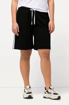 Ulla Popken Jerseyshorts weites Bein Kontraststreifen