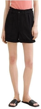 Tom Tailor Denim Paperbag Denim Shorts deep black