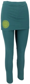 Guru-Shop Yoga-Hose Minirock bio-baumwolle yogi emerald lemon