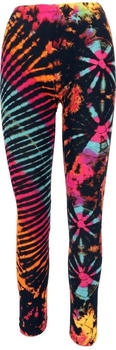 Guru-Shop Batik Leggings schwarz bunt