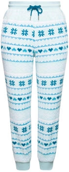 Ulla Popken Hose blau aqua weiß