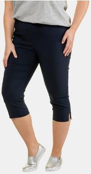 Ulla Popken Bengalin-Capri Hosen blau schwarz
