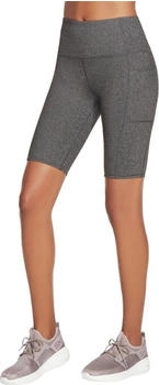 Skechers Go Walk High Waist Cycling Shorts grau schwarz