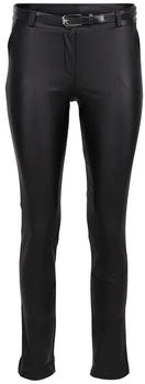 malito Chinohose 1031 schwarz Stretch-Hose Lederoptik