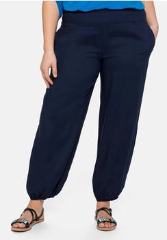 Sheego Schlupfhose breitem elastischen Bund marine