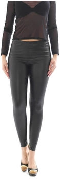 YESET Leggings lang Glanz-Matt Hose Röhre Treggings Hüftbund Kunstleder Optik