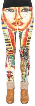 Cosey Bunte bedruckte Motiv-Leggings Design Pharao
