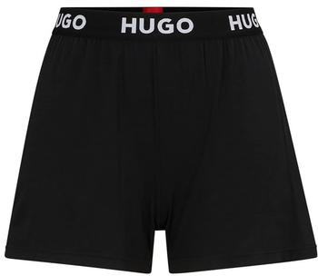 HUGO Pyjama-Shorts Stretch-Jersey Logo-Bund UNITE SHORTS 50490704 schwarz