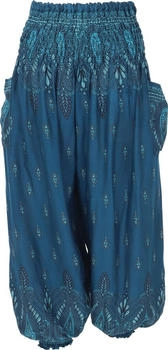 Guru-Shop Luftige Pluderhose petrol