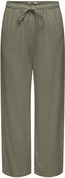 Only Onlsiesta MW Pull-up Linen BL PNT NOOS deep lichen green