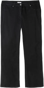 Sheego Twillhose Bootcutform schwarz