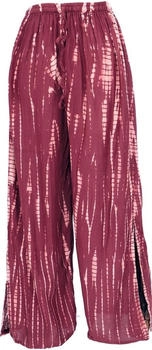 Guru-Shop Palazzohose Hosenrock Schlaghose rot