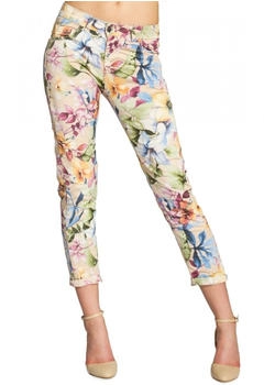Caspar KHS021 Damen Hose lilien-blumenmuster