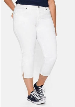 Sheego 8-Hose aus Baumwoll-Twill weiß