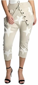 Mississhop Caprihose Boyfriend Hose Jogginghose M 168 beige