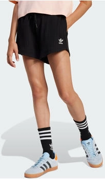 Adidas Gerippte Kinder-Shorts schwarz