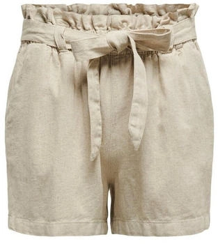 Jacqueline de Yong Linen Shorts oatmeal