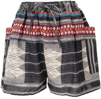 Guru-Shop Boho Hose schwarz bunt
