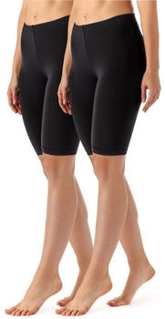 Merry Style Kurze Leggings aus Viskose 2er-Pack MS10-145 schwarz graphit