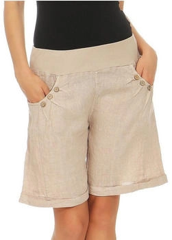 malito Leinenhose 8024 Bermuda beige