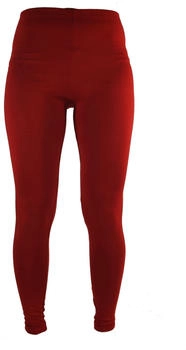 Guru-Shop Leggings rot schwarz Stretch Sporthose