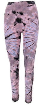 Guru-Shop Unikat Batik Leggings Stretch Hose lavendel