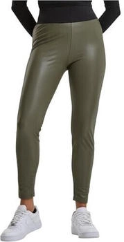 Urban Classics Leggings aus Kunstleder hoher Taille