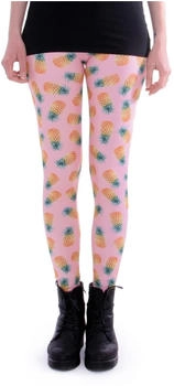 Cosey Bedruckte Bunte Leggins Ananas pink Einheitsgröße