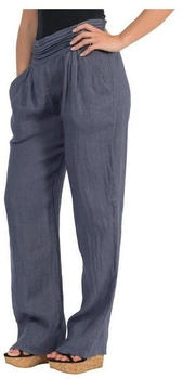 malito Leinenhose jeansblau bequemer Gummizug