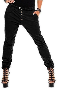 Sublevel Boyfriend Chino Hose LSL-248 inkl Gürtel schwarz