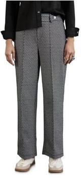 Street One Stoffhose Jaquard Muster schwarz