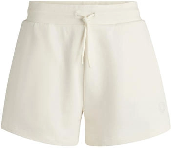 HUGO Shorts aus Baumwoll-Terry mit "Happy "-Logo - Style Norlina_B 50537101 Natur